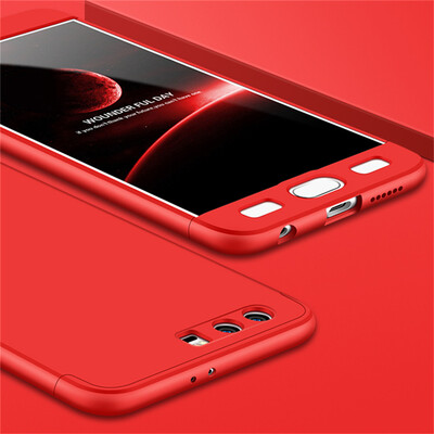 

3 in 1 Protection Case for Huawei Honor 9 Slim Hard PC Cover for Huawei Honor 9 Free Glass Film