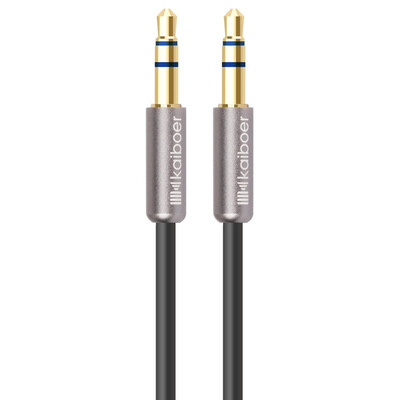 

Kaiboer KBE-SM-13017 35mm stereo audio cable AUX cable straight head - straight head black round 1 meter car audio cable