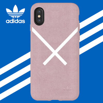 

Adidas (Адидас) iPhoneX телефон оболочки имитация замши высокого качества ощущение от Apple все включено 10 мужчин силикона женщина просто скольжения Выдерживает падение защитный рукав розовый