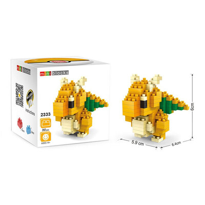

LNO 202Pcs Dragonite Pokemon Building Block Educational Toy for Cooperation Ability Improvement