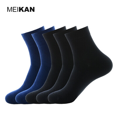

MEIKAN 5Pair/lot Cotton Colorful Ankle Socks Breathable Solid Color Boat Socks Short Running Socks