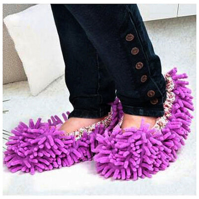 

Home Mop Sweep Floor cleaning duster cloth housework lazy soft Slipper shoes