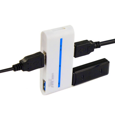 

SHENSEE® супер скорости повернуть USB 3.0 концентратор 4-портовый Адаптер для ПК 5 Гбит/с-ч