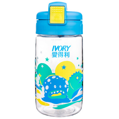 

IVORY Learning Cup Tritan Teli Portable Drinking Childrens Kettle Cup 400ml Blue AF-122