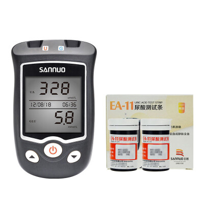 

Three promise SANNUO EA-11 dual-function blood uric acid tester Home 50 uric acid test strip set