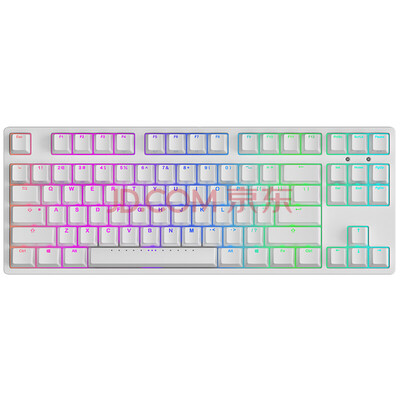 

ikbc F-87 RGB Симфоническая подсветка Механическая клавиатура 87 Ключ Оригинальный вишневый вал Белый черный вал