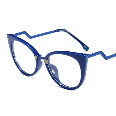 

Peekaboo vintage cat eye glasses frames for women black white red blue ladies fashion eyeglasses women frames 2018 half metal