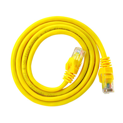 

Amp Simon A50T Super five network jumper CAT5e finished network cable 100M network cable computer network jumper oxygen-free copper network cable yellow 15 meters