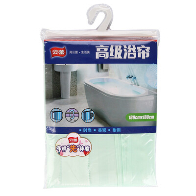 

Yunlei shower curtain fabric curtain cloth 180180cm waterproof mildewpolyester fabric heat-resistant wear-resistant corrosion resistance