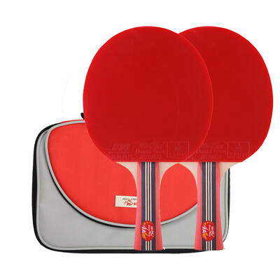 

Pisces four-star table tennis racket set 4A table tennis racket 2 7-layer sheet bottom double-sided sponge anti-adhesive horizontal shot 2 with set
