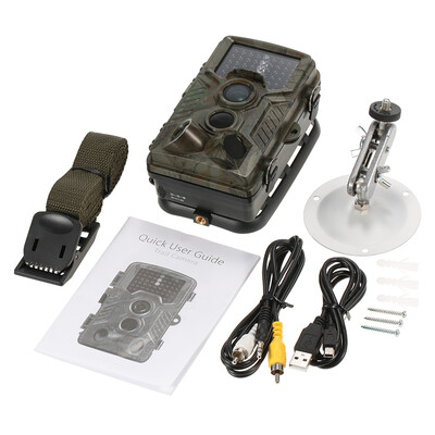 

16MP 1080P Wildlife Camera Photo Traps with 120 Wide Angle Trail Surveillance Camera Night Vision Hidden Camera For Game Hunting