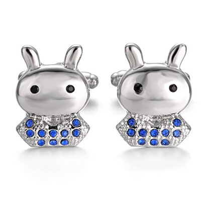 

Yoursfs Bunny Cufflinks for Men Wedding Jewelry Cuff Links Gift