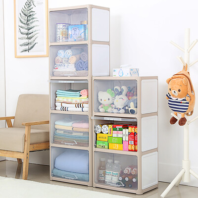 

Also elegant storage cabinet transparent plastic finishing cabinet bathroom kitchen storage baby wardrobe box storage box simple wardrobe four layers