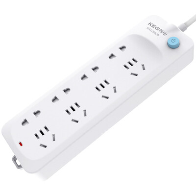 

Han nationality KEG HD-ZSB-04 4K-20 2 meters 8 holes new national standard switch socket outlet strip
