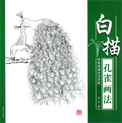 

传统线描技法详解白描孔雀画法