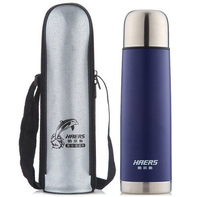 

Hals 500ml stainless steel vacuum insulation outdoor sports travel bullet warm water cup HB-500AX blue wit
