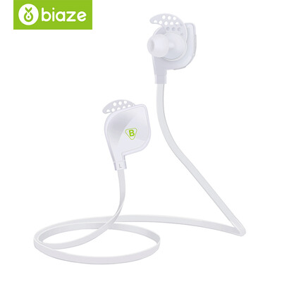 

BIAZE Wireless Sport Stereo Bluetooth-гарнитура Музыкальная мини-гарнитура Универсальный двусторонний уголок для ушей Ear D01 White