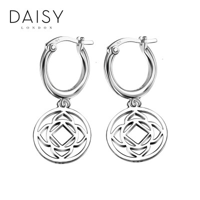 

Британский DAISY LONDON чакра серия круглых 925 серебряных серег