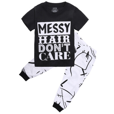 

2pcs Newborn Toddler Kids Baby Boys Girls Clothes Outfits T-shirt TopsPants Set