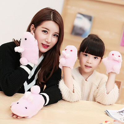 

Winter New Cute Rabbit Warmer Cover Kid's Gloves Cartoon Half-Touch Shield Gloves Plush Warm Gloves