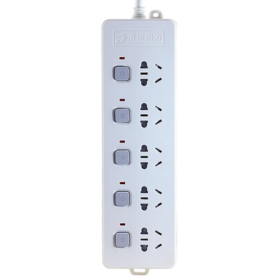 

Tsinghua Tongfang TF-535 full-length 1.8 m five-hole sub-control switch with children's protection of the big hole spacing socket / strip / drag strip / patch panel