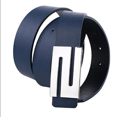 

Men 's belt smooth buckle fashion belt male wild jeans with spot men' s smooth buckle