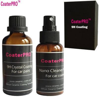 

CoaterPRO 9H Crystal Coating super hydrophobic high gloss shiny like mirror ceramic coating liquid glass car coating 100ml kit