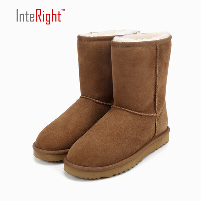 

INTERIGHT fur one warm in the tube snow boots womens boots womens shoes maroon 36