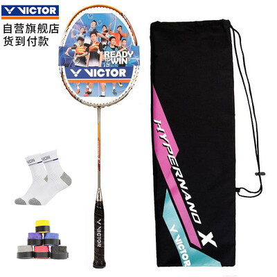 

WACKER Victor Victory Nano 7 Бадминтонная стойка High Just Carbon 3U Full Face Бадминтонная стойка Single HX-7SP Gold Резьбовая