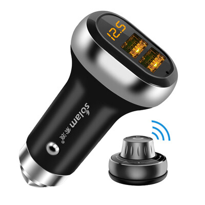 

Sulan solam S28 wave car Bluetooth MP3 player lossless music Bluetooth hands-free phone car cigarette lighter dual USB car charger one for two