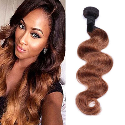 

Brazilian Virgin Hair weave Ombre Human Hair 4 Bundles T1B30 Ombre Brazilian Hair Weave Bundles Body Wave Ombre Hair Extensions