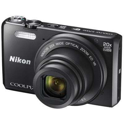

Nikon (Nikon) COOLPIX S7000 Цифровые фотокамеры Черный (16.02 млн эффективных пикселей 20-кратным оптическим зумом обратно в CMOS 3-дюймовый экран, 25 мм широкоугольный WIFI)