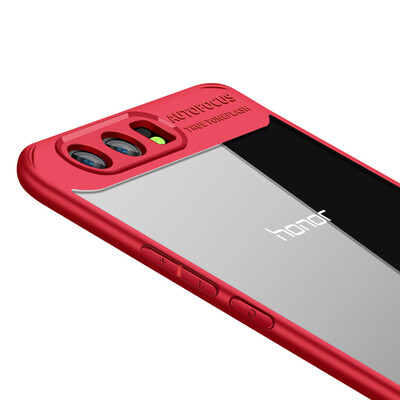 

KOOLIFE Glory 9 Case Shell Case Full Bags Acrylic Transparent Shell Camera Protection Anti-Crash Case For Huawei Glory 9 Red