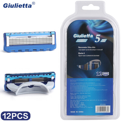 

Giulietta Brand Razor Blade For Men 12 Pieces Stainless Steel Blade Material GF1639