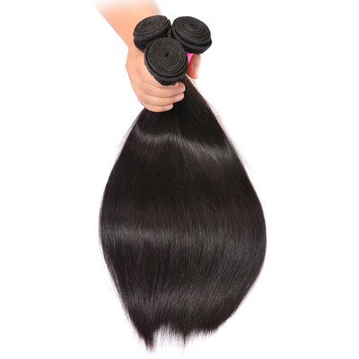 

Bhf Hair Virgin Hair Weave Straight Malaysian Bundles Natural Color Remy Hair Free Shipping