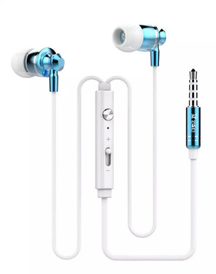 

M300 3.5mm In-ear Super Bass Stereo Metal Earphones Headphones Music Headset Earbuds with volume control and microphone