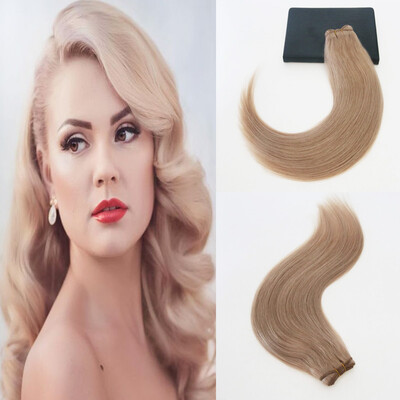 

Pure Color 18 Brazilian Remy Hair 14-24" Straight Hair Full Set Hair Wefts Extenasions Free Shipping