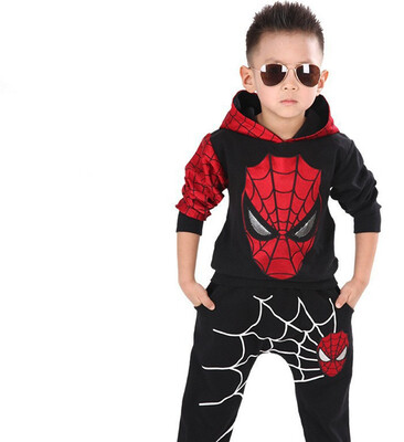 

Spiderman Child Sports Suit 2 Pieces Set Tracksuits Boys Clothing Sets CoatPant Christmas Gift for Kid Fashion
