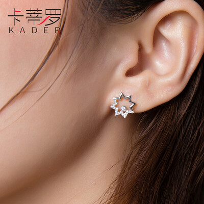 

Katiluo 925 fungus nail female models Pentagram ladies fashion Korean earrings jewelry accessories