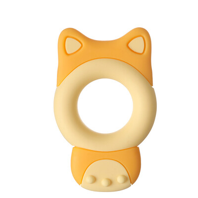 

Rikang soothing teether baby molar stick bite RK-N7012 light yellow