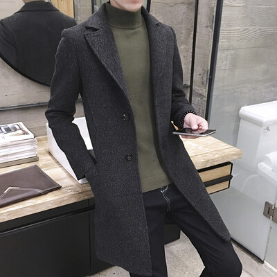 

2017 autumn new men coat long coat as gift for men