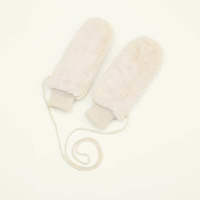

Rabbit plush hanging neck ladies gloves double thickening warm ladies all the finger female gloves