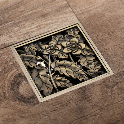 

HIDEEP Bathroom accessories Green bronze floor drains