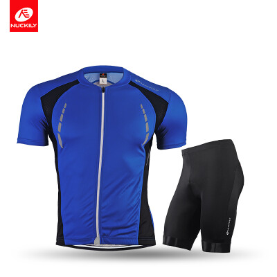 

NUCKILY Cycling Jerseys Sets Men's Bicycle Riding Short Sleeve Suit Road Cycling Suits