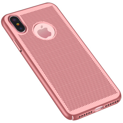 

[Отправить] Кнопка стальное кольцо Yomo фильм яблоко iPhoneX / 10 Apple, телефон оболочки X / 10 сетки телефон случае вентиляция охлаждения Rose Gold орешек