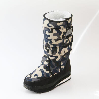 

Plus size 36 - 47 Men Boots platform snow boots for men thick plush waterproof slip-resistant winter shoes for -40 degrees