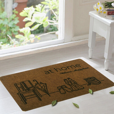 

Jingdong supermarket] green reed European anti - skid foot pad home mat mat mat at home at 50 * 80cm