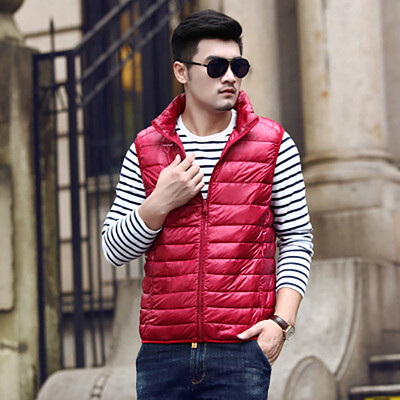 

2017 new winter light down jacket male vest jacket vest short section Slim big code