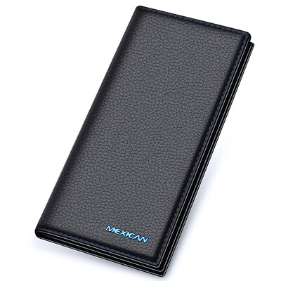 

Scarecrow Mens Wallet Top Layer Cowhide Long Wallet Wallet Mens Wallet Black MYX30215M-02