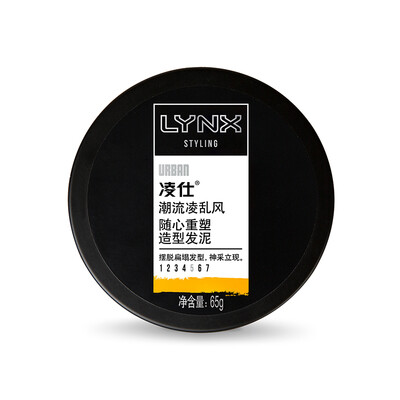 

Lynx (рысь) Мужская мода ветер ремоделирования сердца грязный волос укладка глины 65 г